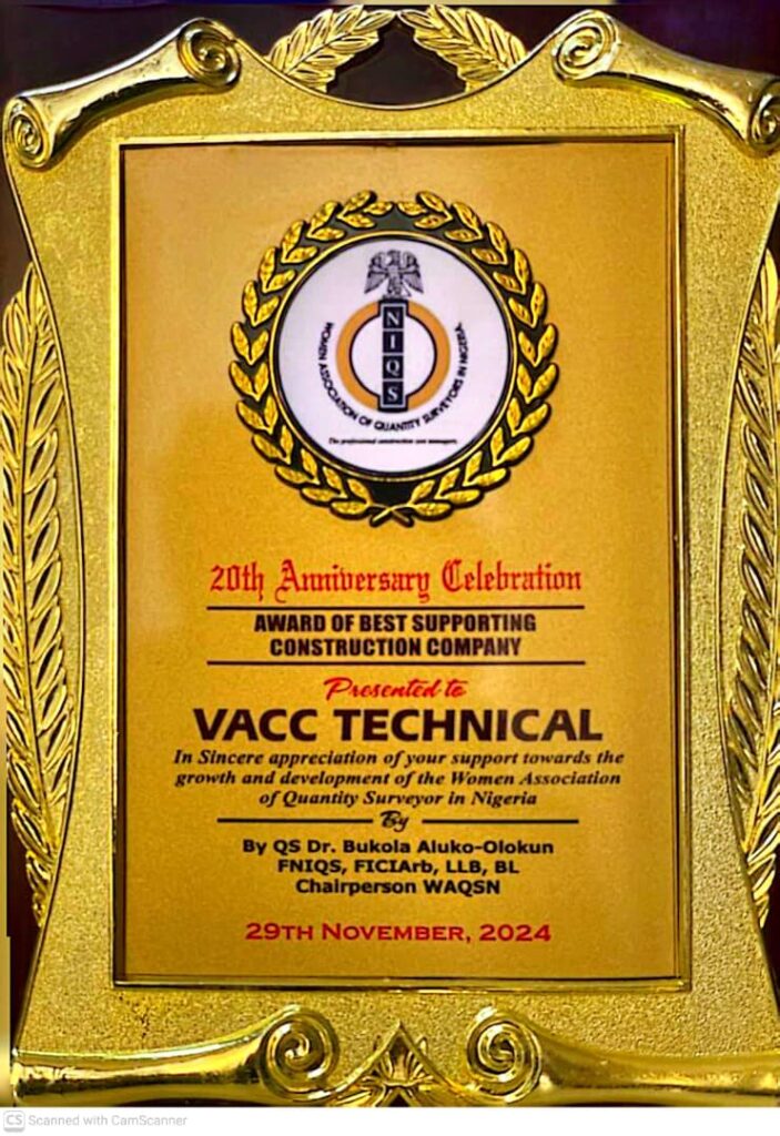 VACC award from WAQSN