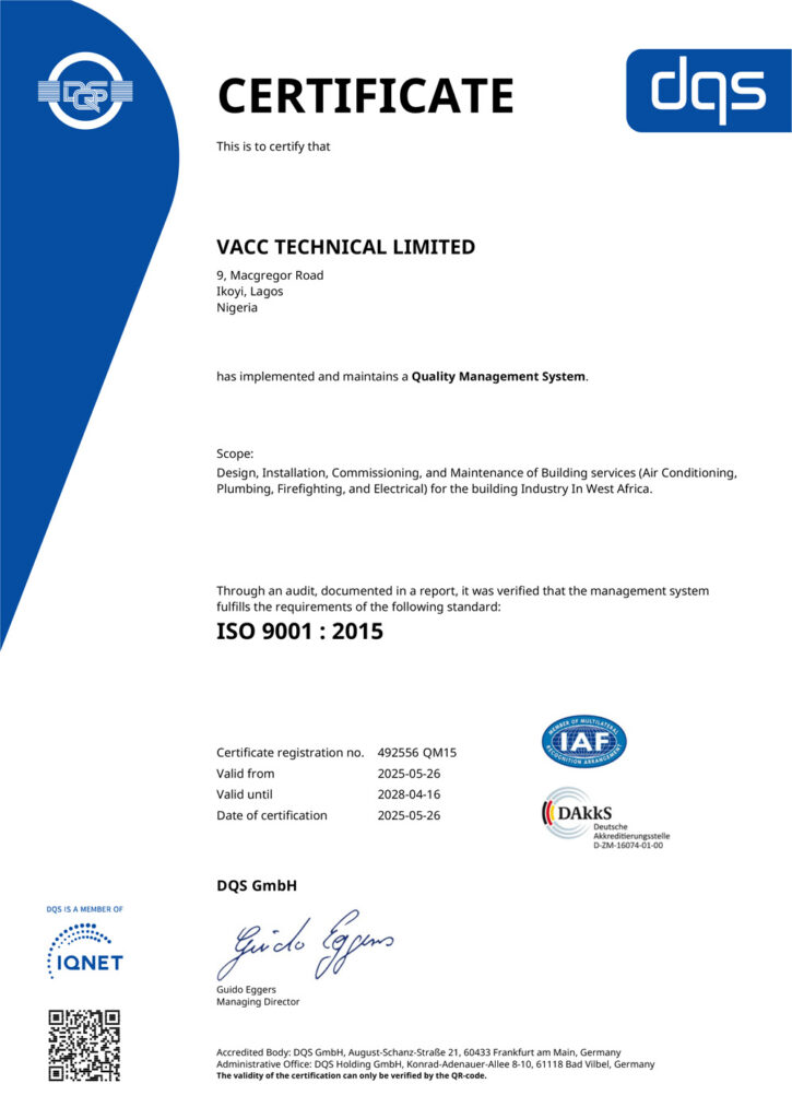 VACC certificate